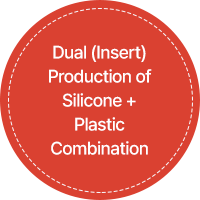 Silicon + Plastic 결합 2중(인서트) 생산